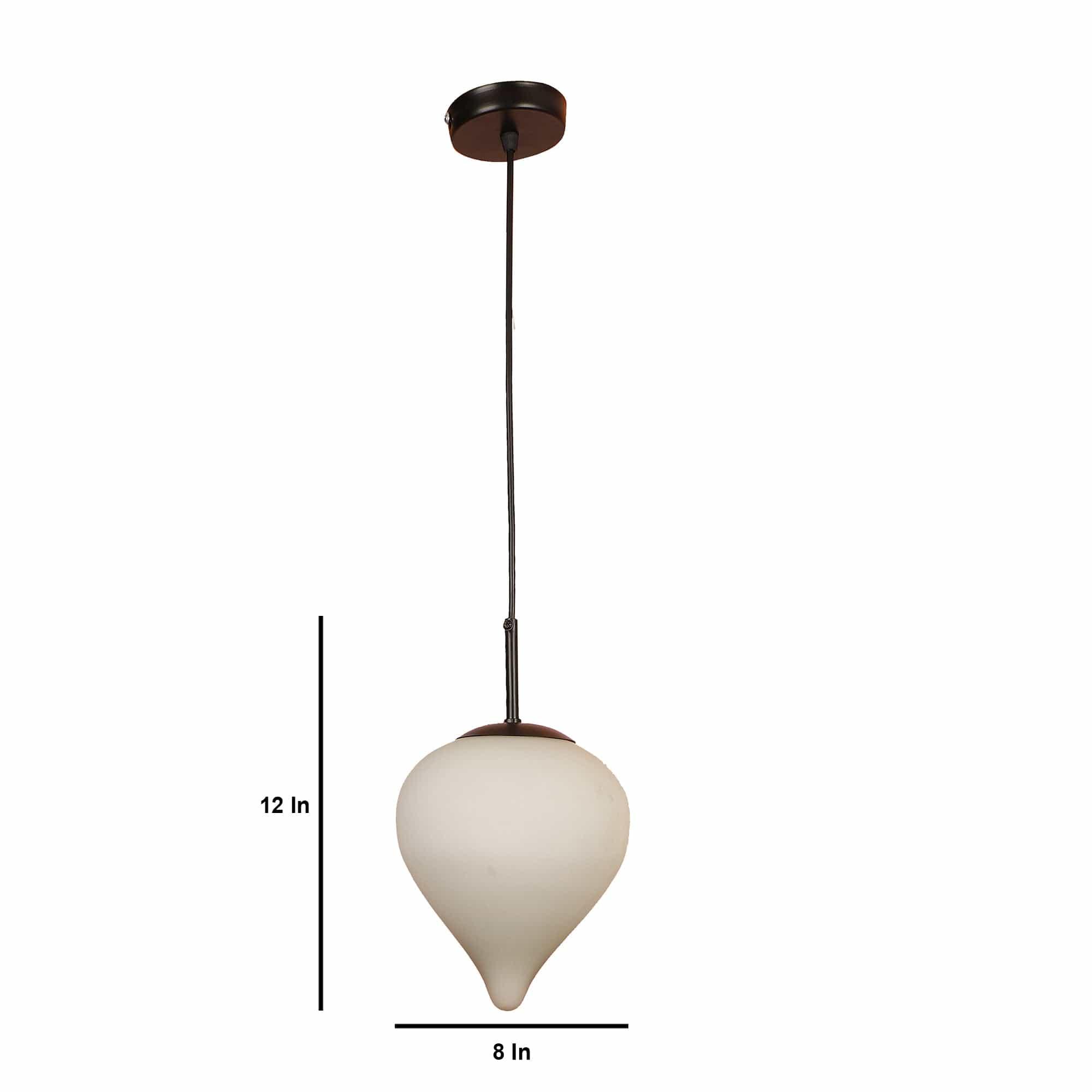 Black And White Iron Hanging Light - Ouch Cart 