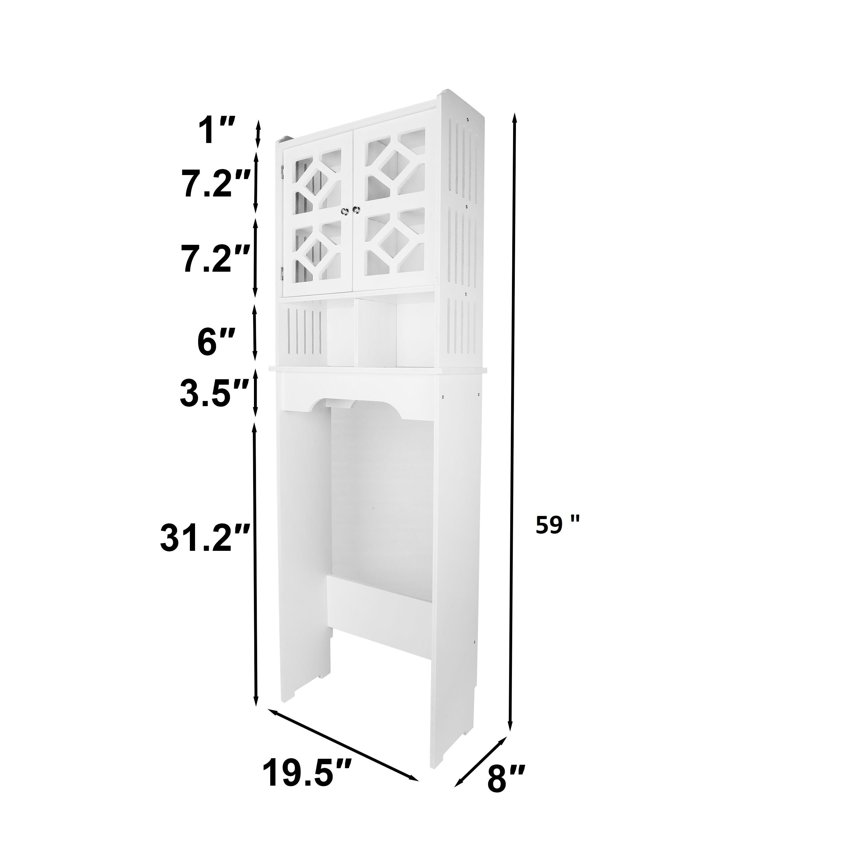 Practical Toilet Storage Shelf And Commode Cabinet With Free Soap Dish By Miza - Ouch Cart 