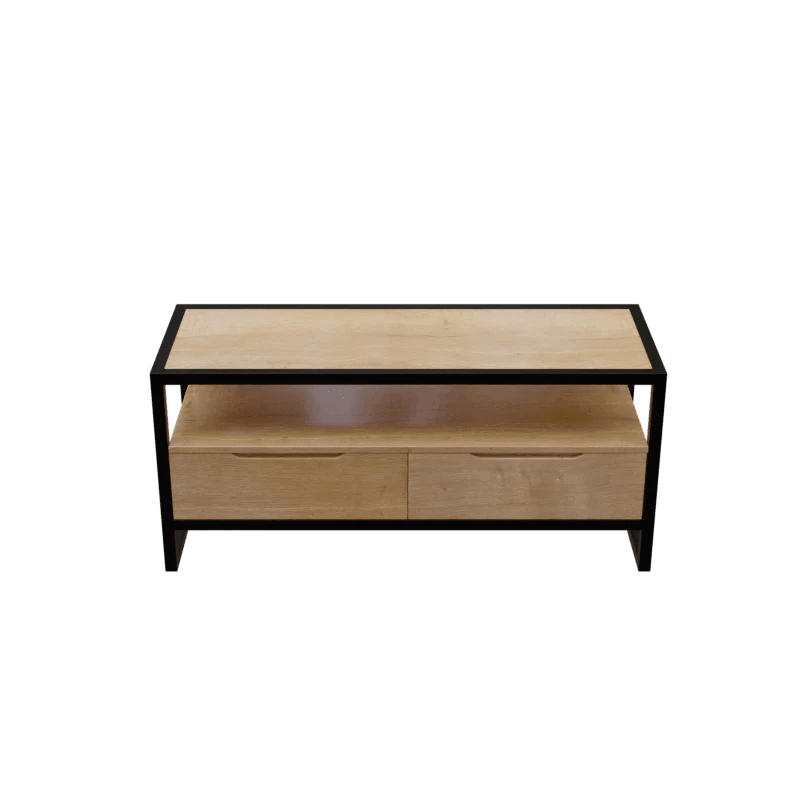 Fenily TV Unit with Drawers in Small Size in Wooden Texture