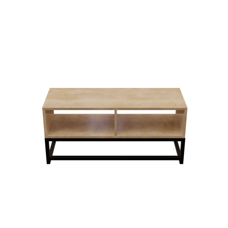 Benji TV Unit in Small Size in Wooden Texture - Ouch Cart 