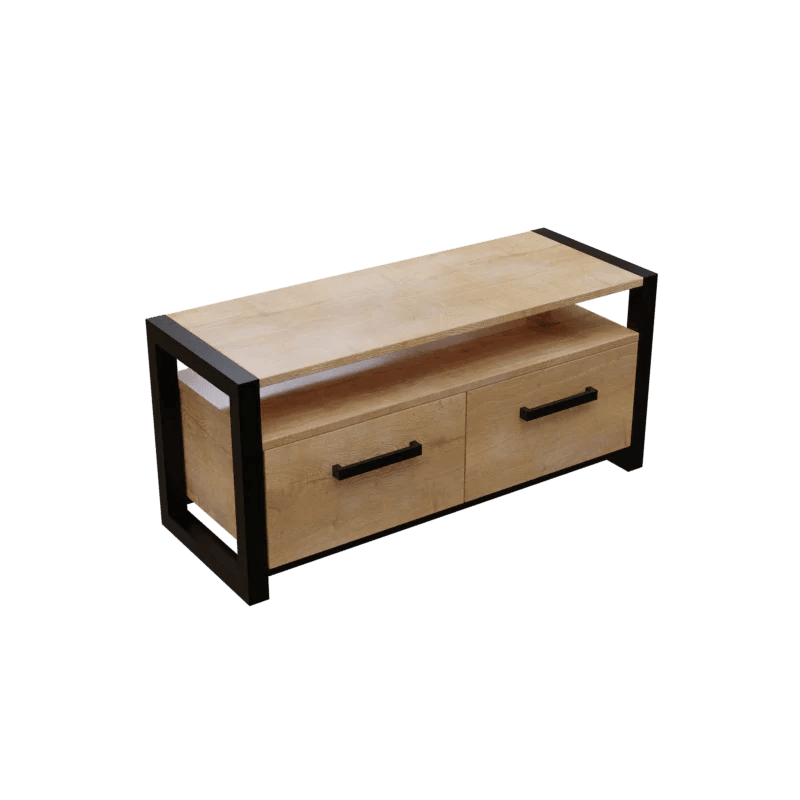 Dilleto TV Unit with Drawers in Small Size in Wooden Texture