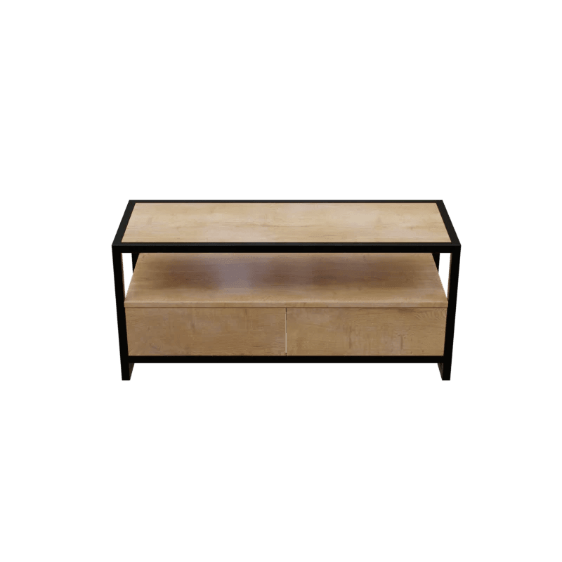 Casper TV Unit with Drawers in Small Size in Wooden Texture