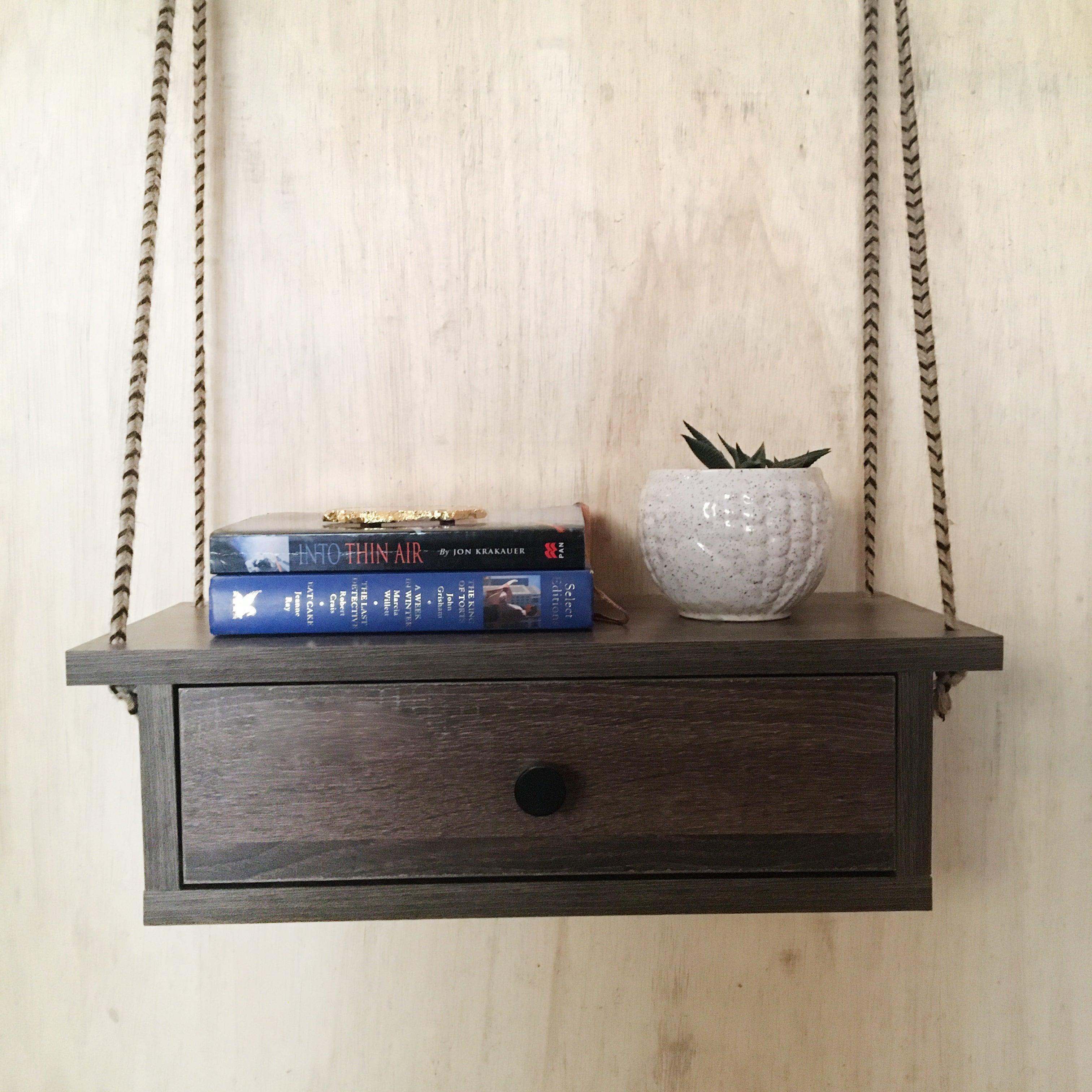 Handmade Drawer Style Hanging Book/ Pooja Display Shelves Wall Art By Miza - Ouch Cart 