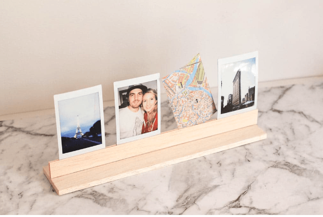 Wooden Rectangular Photo Stand ( With Complementary Coaster ) By Miza