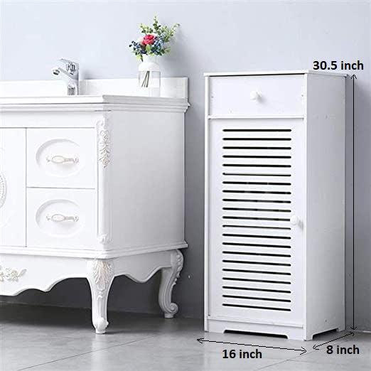 Bathroom PVC Floor Standing Storage Cabinet For Multipurpose Use By Miza - Ouch Cart 