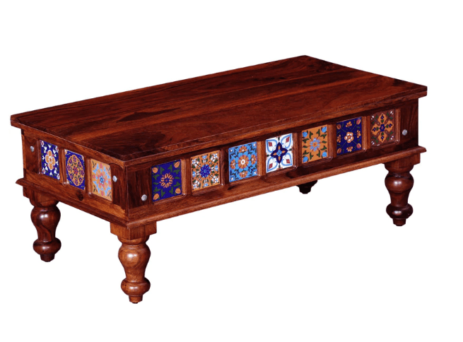 Sheesham Wood Coffee Table Brown