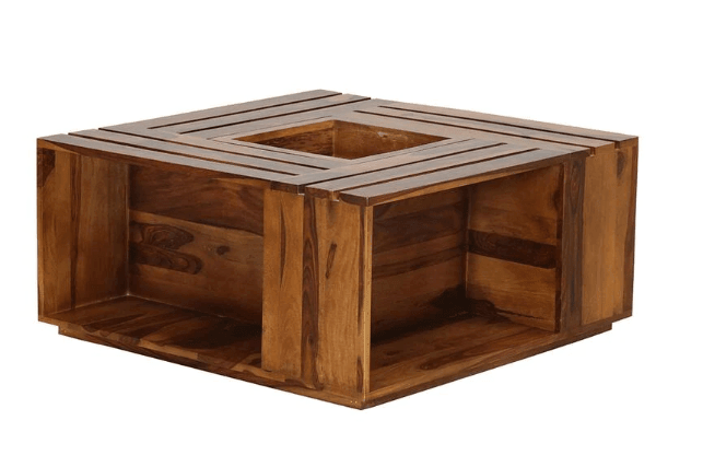 Wooden Coffee Table for Living Room and Office - Ouch Cart 