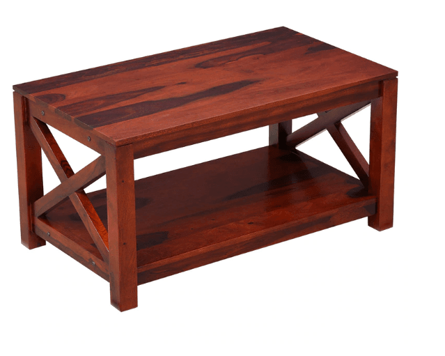 Solid Sheesham Wood Coffee Table - Ouch Cart 