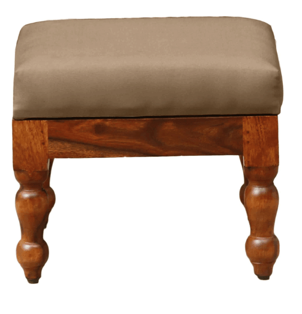 Sheesham Wood Coffee Table with Two Stools (Walnut Finish) - Ouch Cart 