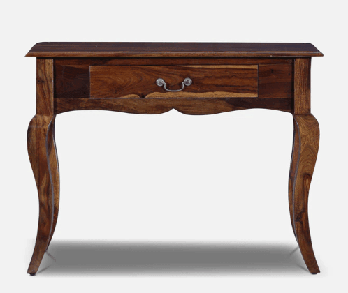 Rectangle Design Sheesham Wood console table With Drawer - Ouch Cart 