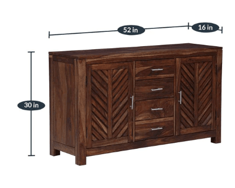 Sheesham Wood console table With Drawer - Ouch Cart 