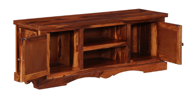 Sheesham Wood TV cabinet Holder - Ouch Cart 