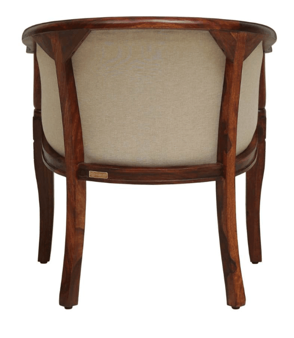 Solid Sheesham Wood Armchair For Living Room , Bedroom - Ouch Cart 