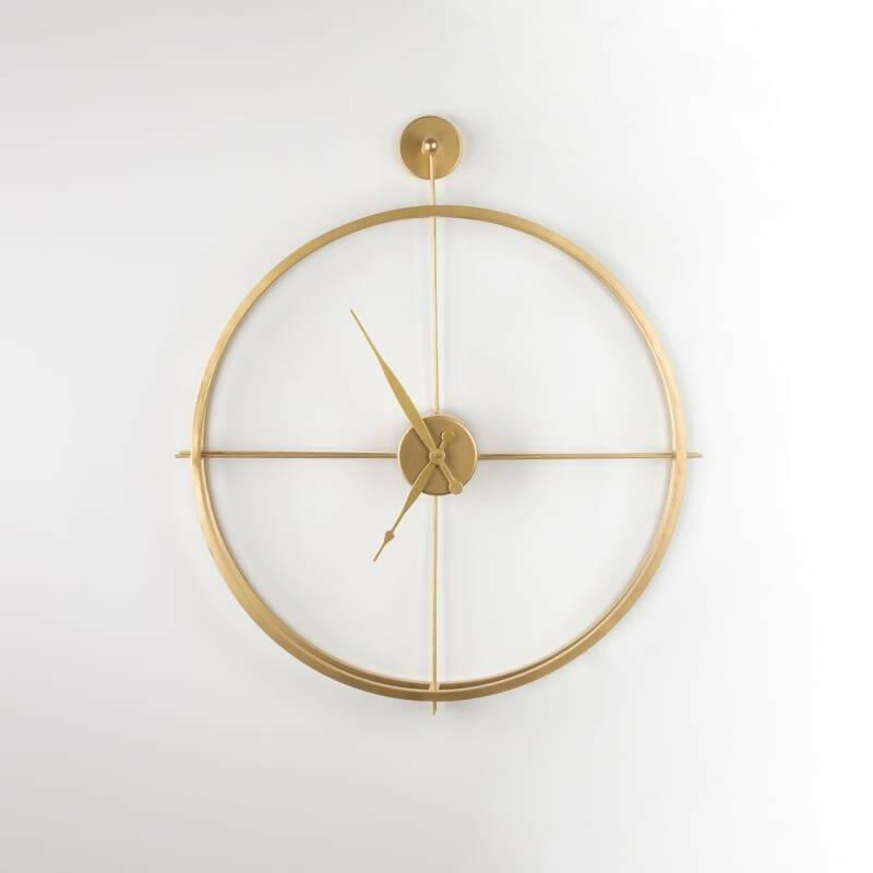 Gold Round Wall Clock - Ouch Cart 