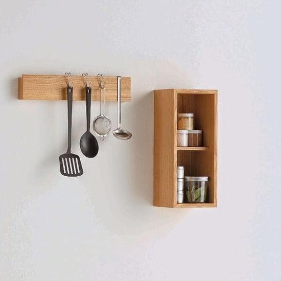 Wall-Mounted Condiment /Spice Rack & Laddle Hook By Miza - Ouch Cart 