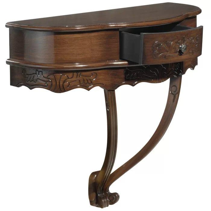 Half Round Wooden Console Table - Ouch Cart 