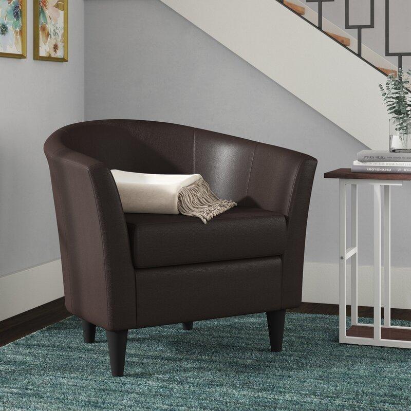 Wide Tufted Arm Chair for living room - Ouch Cart 