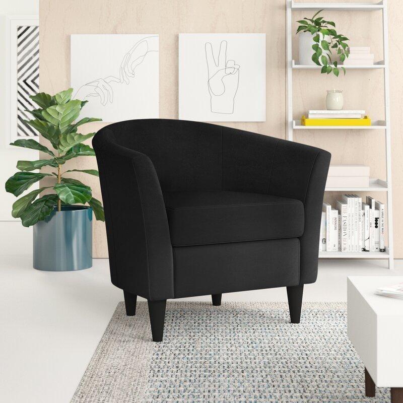 Wide Tufted Arm Chair for living room - Ouch Cart 