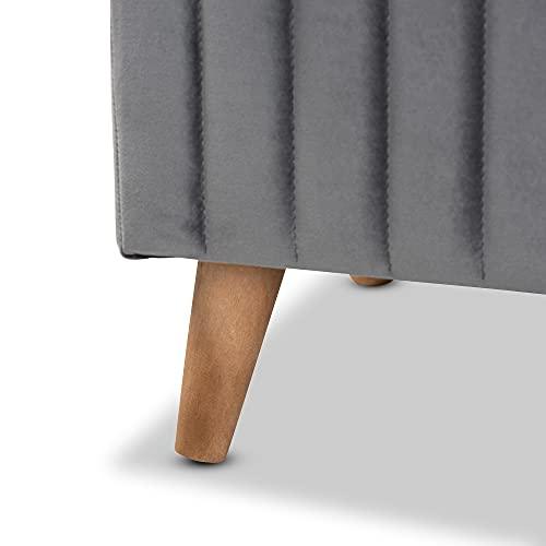 Ottomans, Grey/Walnut Brown - Ouch Cart 