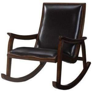 Wooden New Classic and Antique Leather Rocking Chair/Relaxing Chair - Ouch Cart 