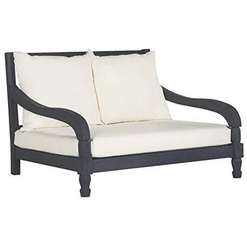 Handicraft Double Chaise Lounge with Cushion (Black) - Ouch Cart 