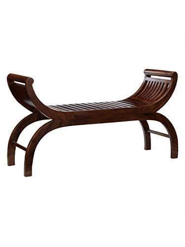 Handicrafts Sheesham Wood Rest Chair/Lounge/Backless Couch - Ouch Cart 