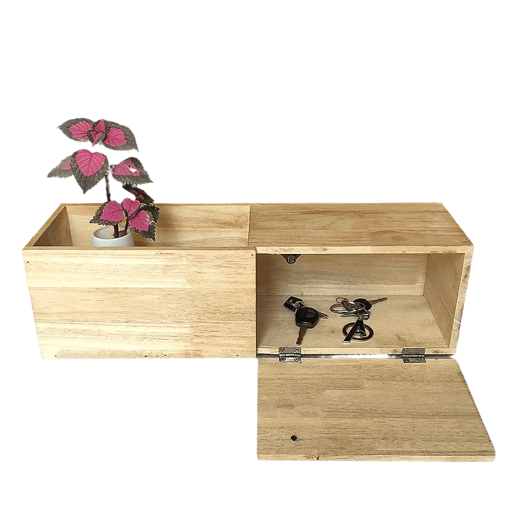 Wooden Wall Floating Modern Shelf/Wall Mounted Planter Shelf Storage ( With Complementary Coaster ) By Miza - Ouch Cart 