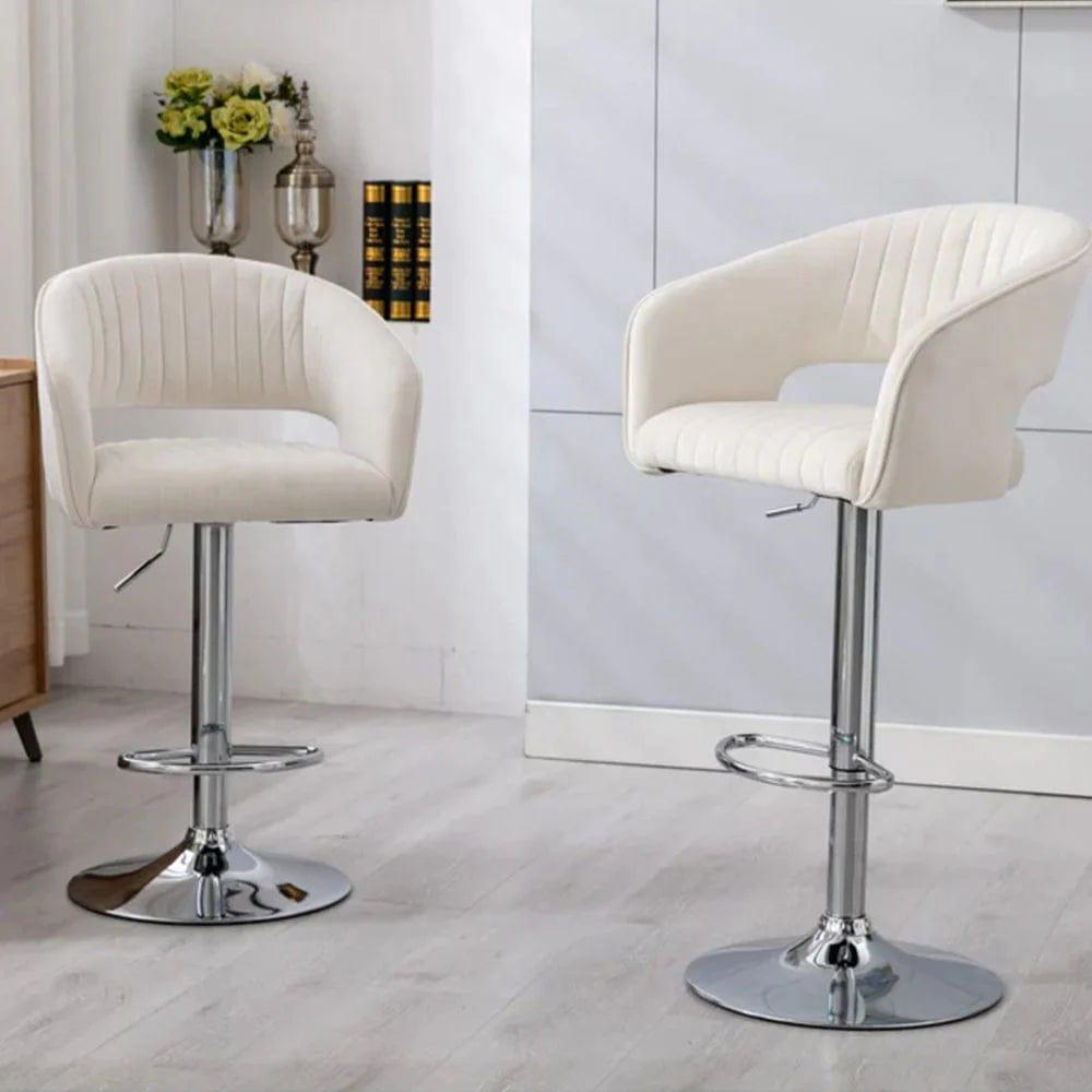 DEE SWIEL ADJUSTABLE BAR STOOL SET OF 2 - Ouch Cart 