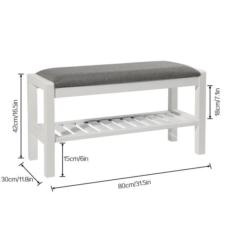3 Pair Shoe Storage Bench - Ouch Cart 