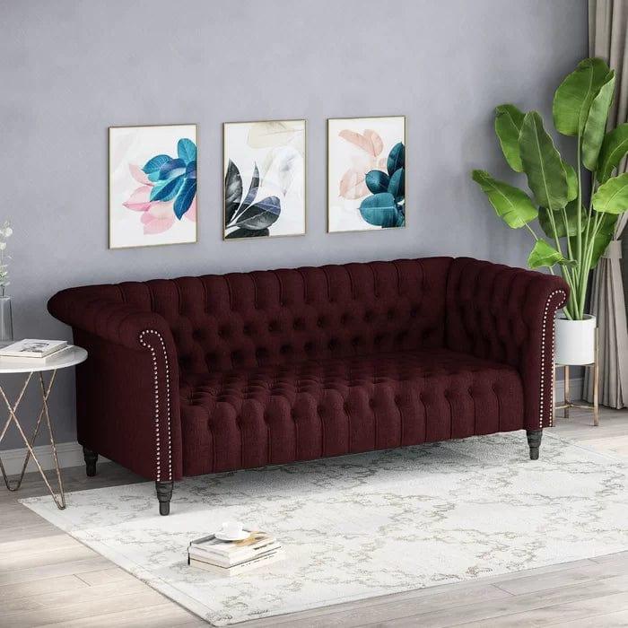 3 Seater Chesterfield Sofa - Ouch Cart 