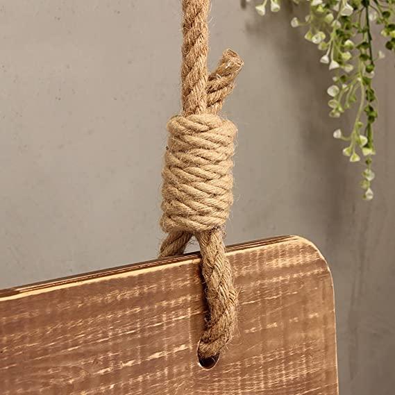 Ceiling Rope Hanging Wooden Clothes Hanger Rack By Miza - Ouch Cart 