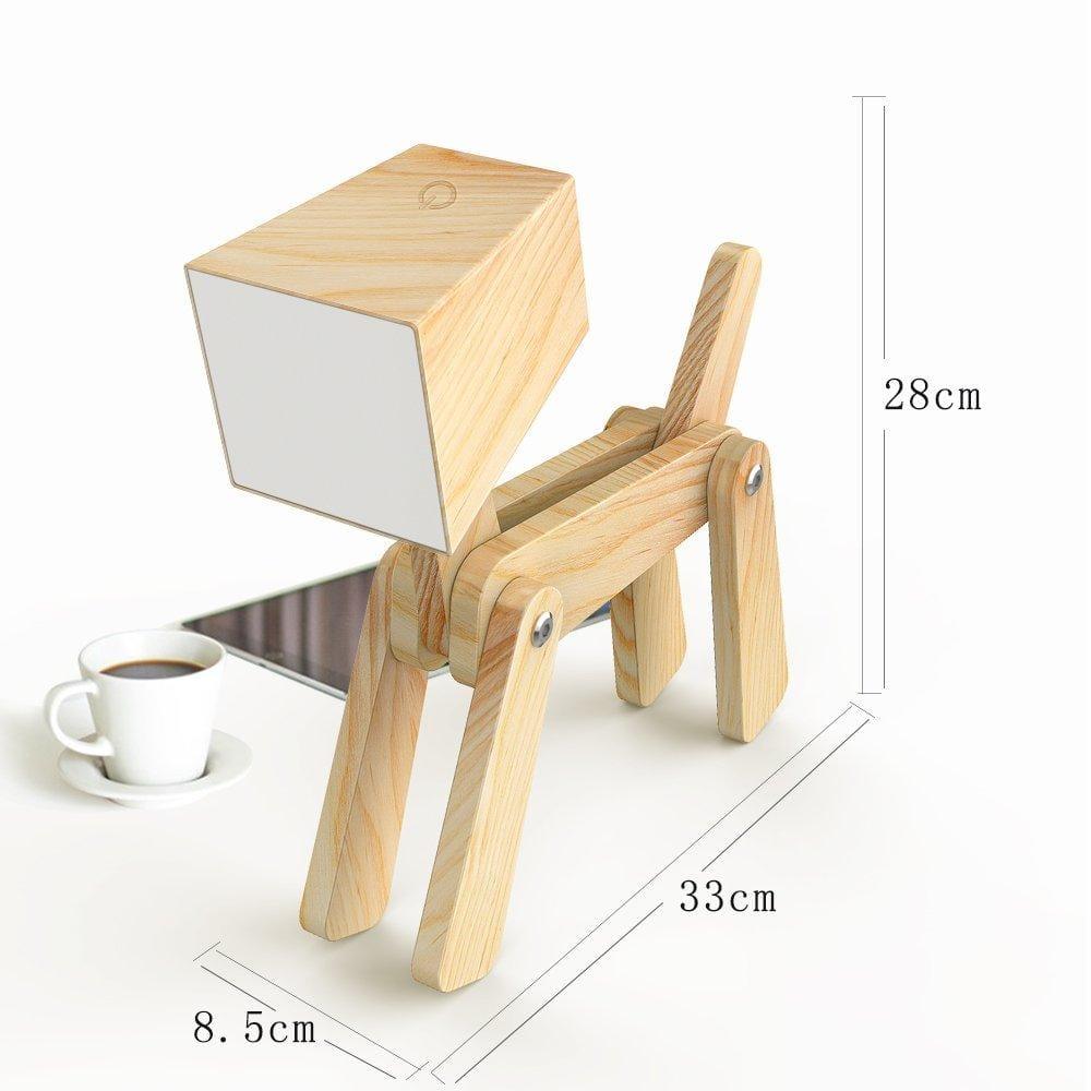Wooden Dog-Shaped Study lamp - Ouch Cart 