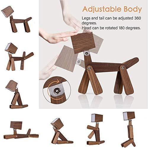 Wooden Dog-Shaped Study lamp - Ouch Cart 