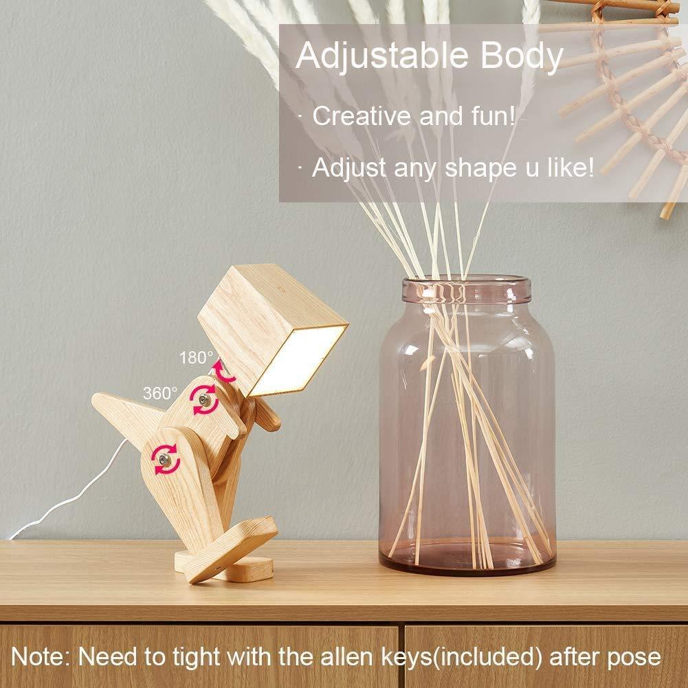 Wooden Dinosaur Shape Study Lamp - Ouch Cart 