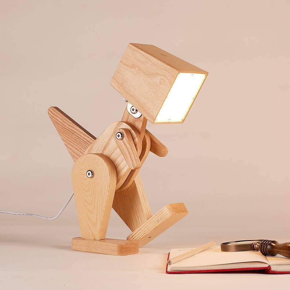 Wooden Dinosaur Shape Study Lamp