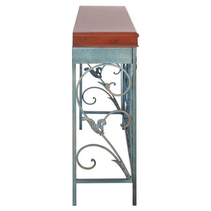 Iron and Wood Console Table - Ouch Cart 