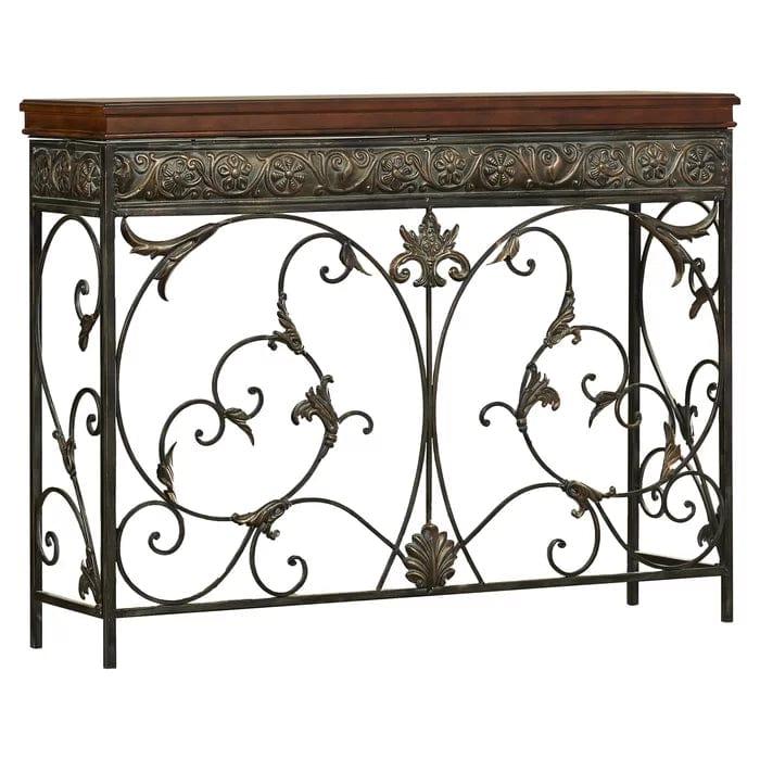 Iron and Wood Console Table