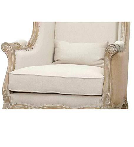 Handicraft Wing Back Arm Chair (White) - Ouch Cart 