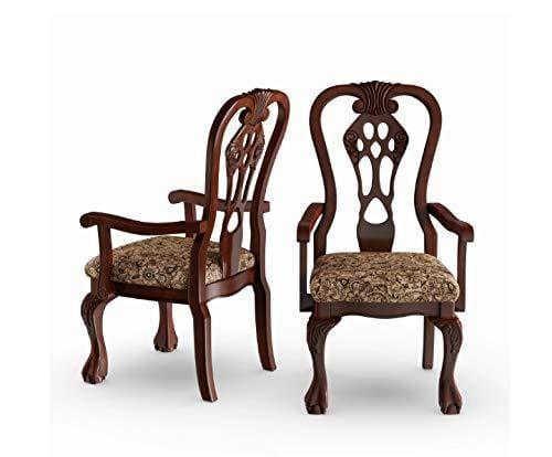 Handicrafts Wooden Hand Carved Royal Look Chair (Teak Wood) - Ouch Cart 