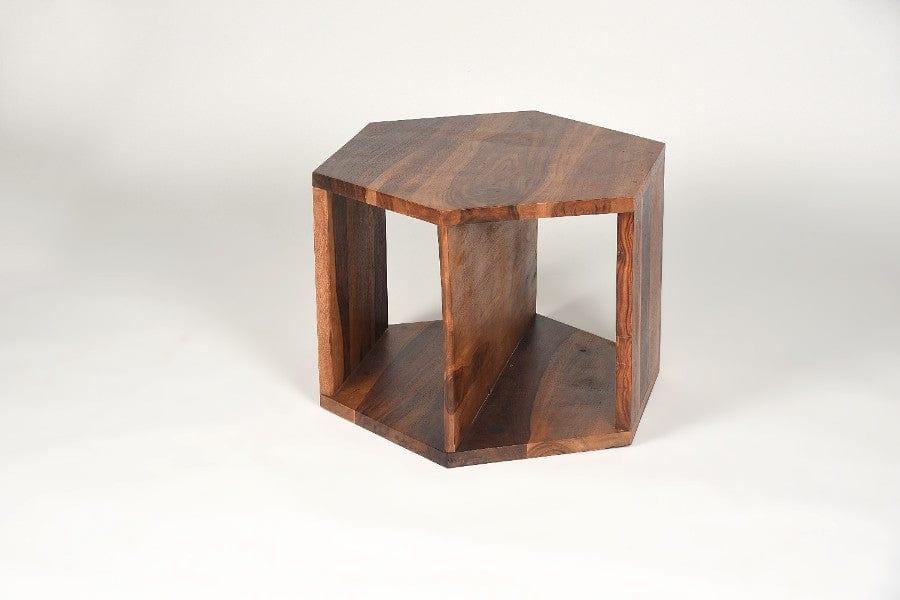 Sheesham Wood Arshia Set Of 3 Hexagonal Tables