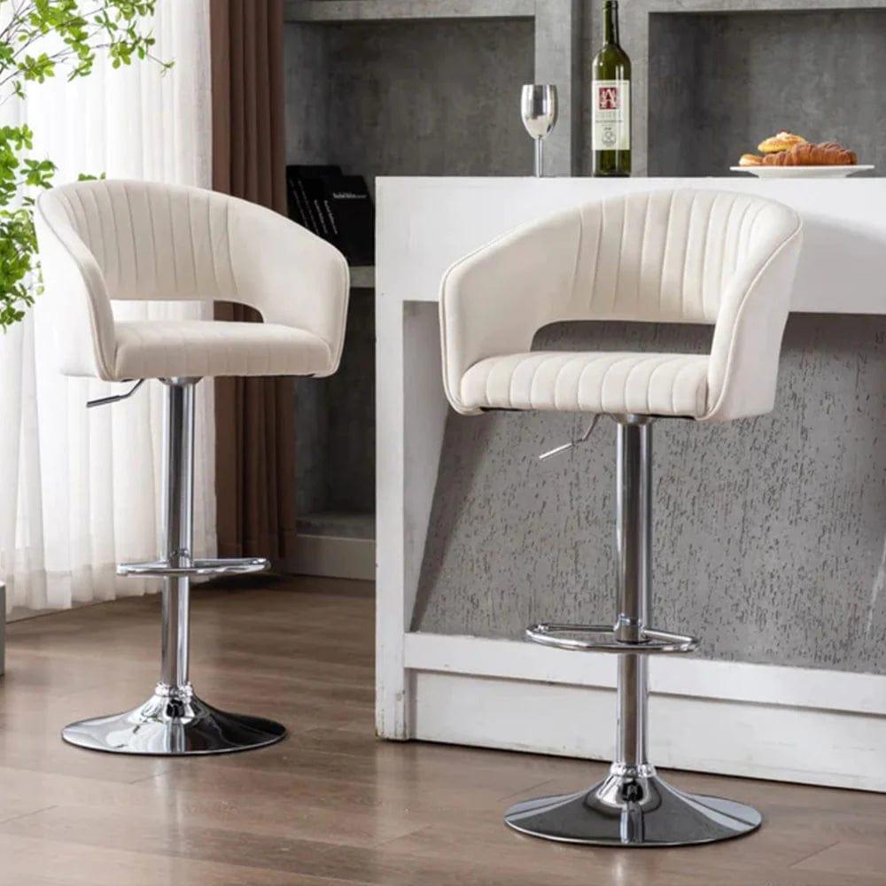 DEE SWIEL ADJUSTABLE BAR STOOL SET OF 2 - Ouch Cart 