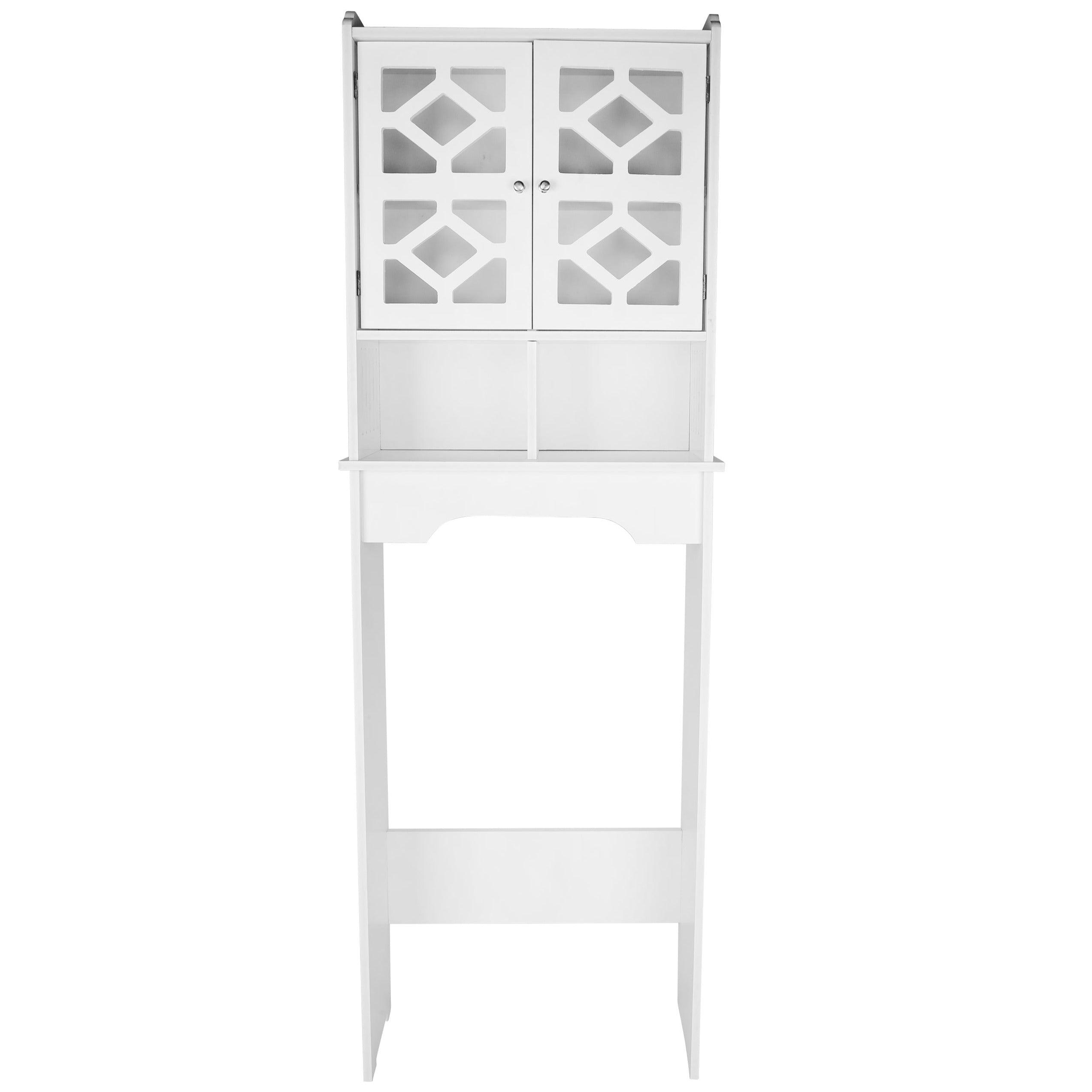 Practical Toilet Storage Shelf And Commode Cabinet With Free Soap Dish By Miza - Ouch Cart 