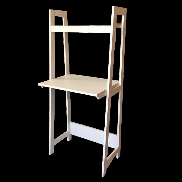 Ladder White Work From Home Study Table By Miza - Ouch Cart 