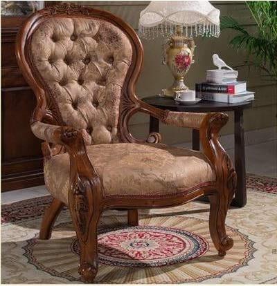 Handicrafts Teak Wood Royal Comfortable Chair - Ouch Cart 