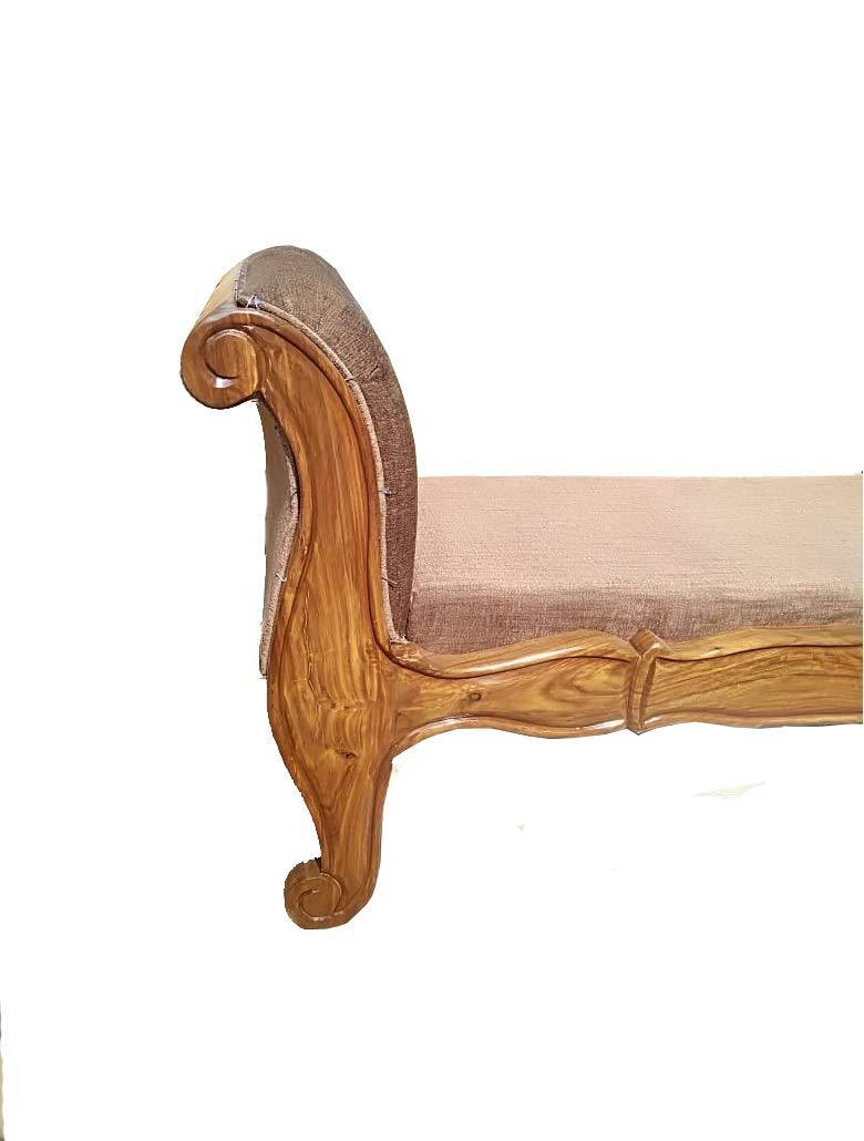 Handicrafts Sheesham Wooden Couch, Perfect Size Settee for Living Room or Home Decor - Ouch Cart 