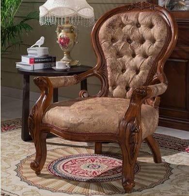 Handicrafts Teak Wood Royal Comfortable Chair - Ouch Cart 