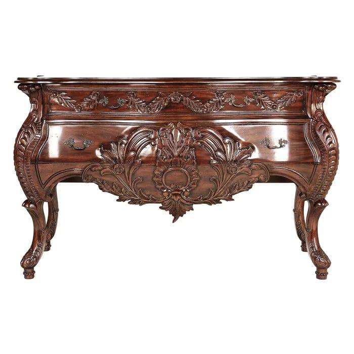 hand carved Sheesham Wood Console Table - Ouch Cart 
