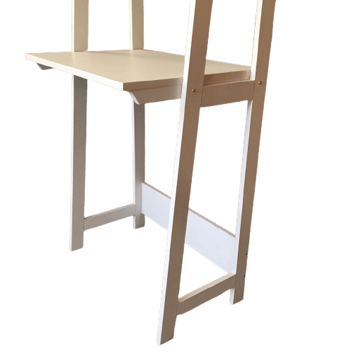 Ladder White Work From Home Study Table By Miza - Ouch Cart 