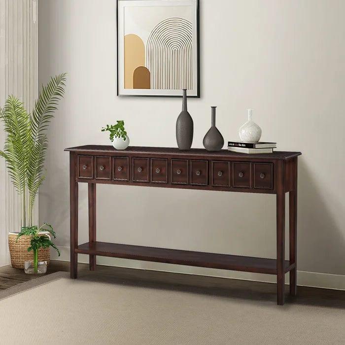 Wooden Console Table - Ouch Cart 