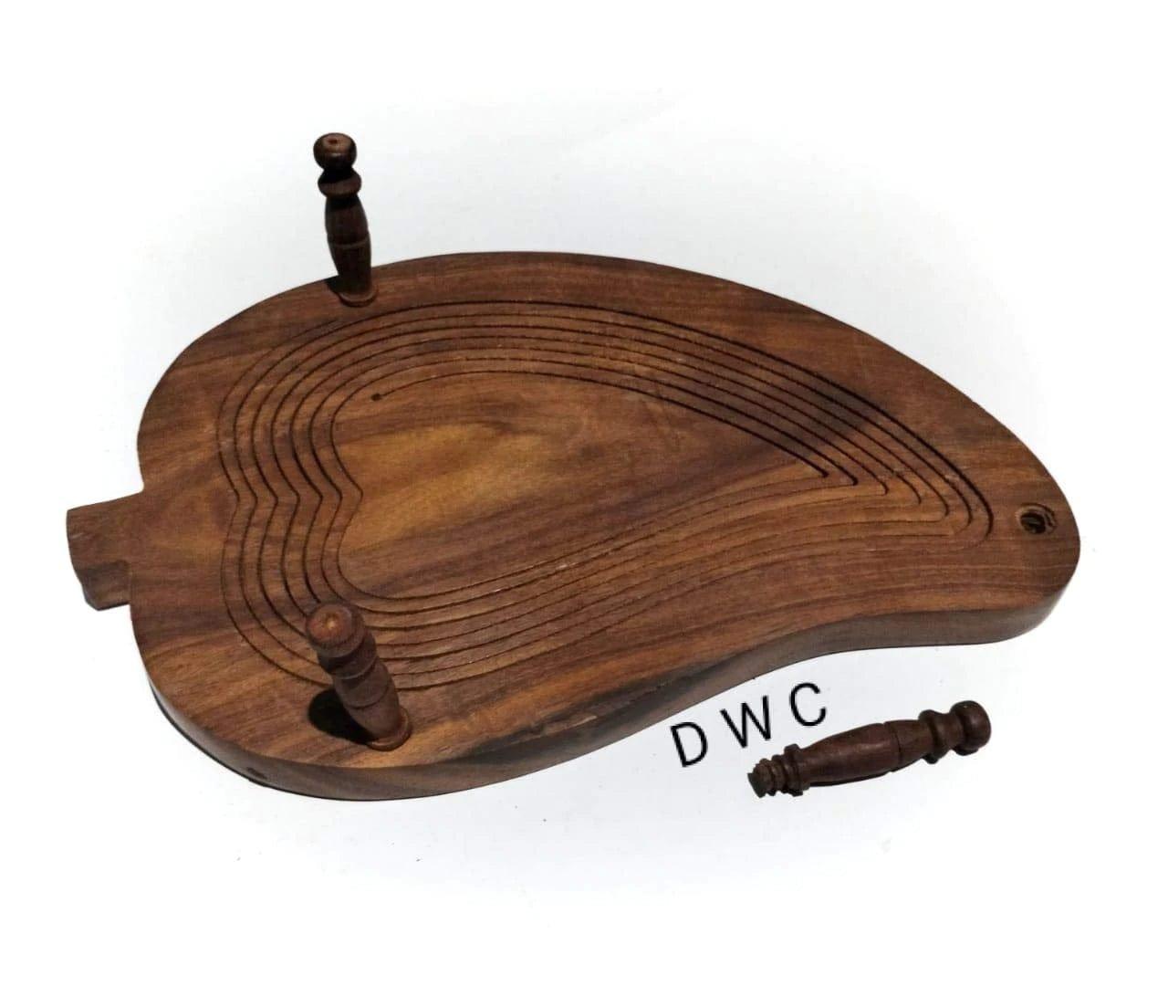 WOODEN BEAUTIFUL DRY FRUIT FOLDABLE BASKET MANGO SHAPE - Ouch Cart 